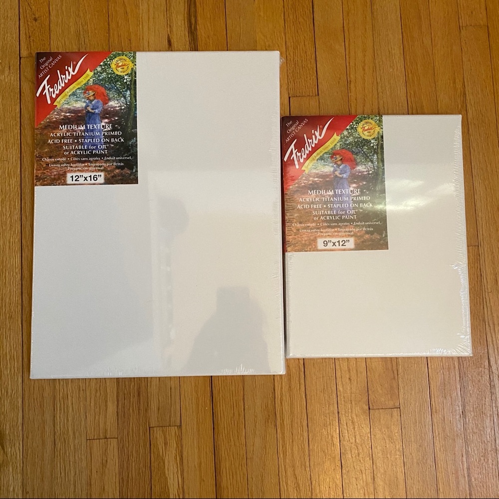 NWT Fredrix 5018 & Frederix 5014 Artist Canvas